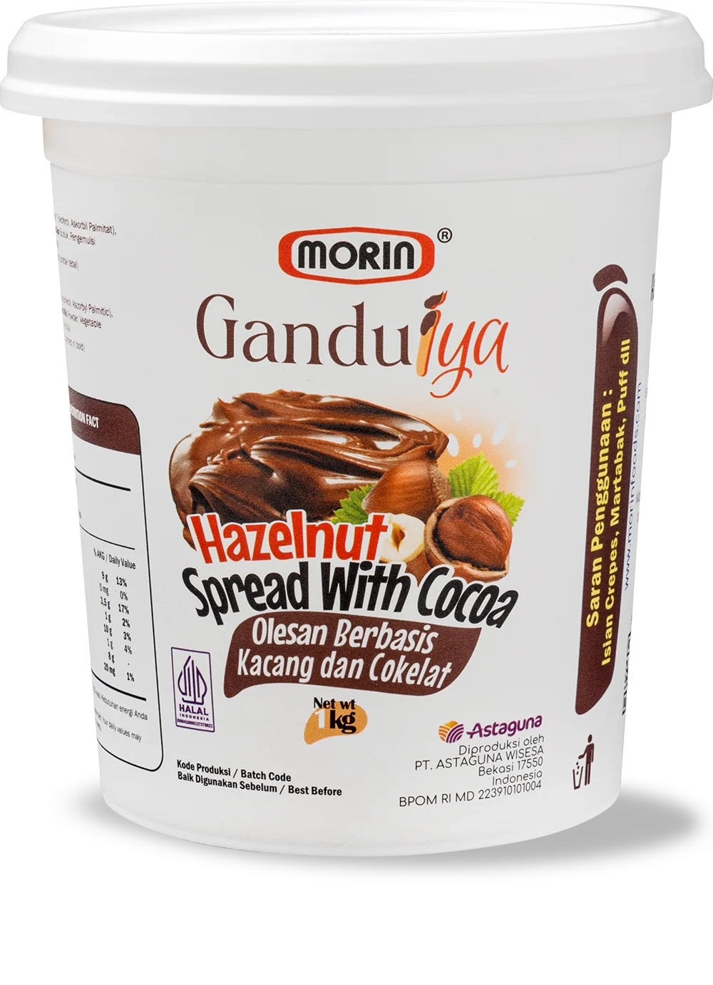 Gandulya Hazelnut Spread with Cocoa 1 kg